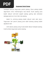 Kegunaan Pokok Pisang