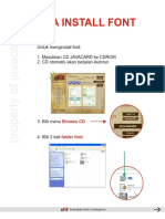 Cara Install Font