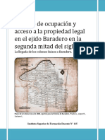 Proceso de Ocupación y Acceso A La Tierra en El Ejido de Baradero en La Segunda Mitad Del Siglo XIX