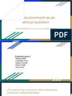 The Environment As An Ethical Question