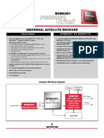 Universal Satellite Receiver: Features Summary of Benefits