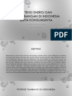 Potensi Energi Dan Pertambangan Di Indonesia Serta Konsumsinya