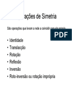 Operacoes de Simetria