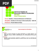 Gestão de Serviços Informatizados (GSIA4) - Material Completo