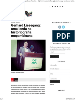 Gerhard Liesegang - Uma Lenda Na Historiografia Moçambicana - Conexão Lusófona PDF