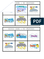 Play Bingo Game Track Weather