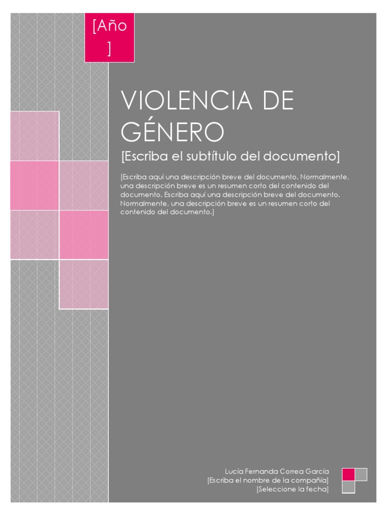 Definición y Tipos de Violencia de Género | PDF | La violencia contra ...