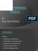 Interviewing Skills - Amr Helal