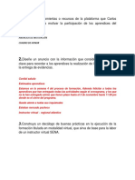 solucion actividad de aprendizaje 3 Ejecución de la formación titulada en modalidad virtual y uso de herramientas colaborativas