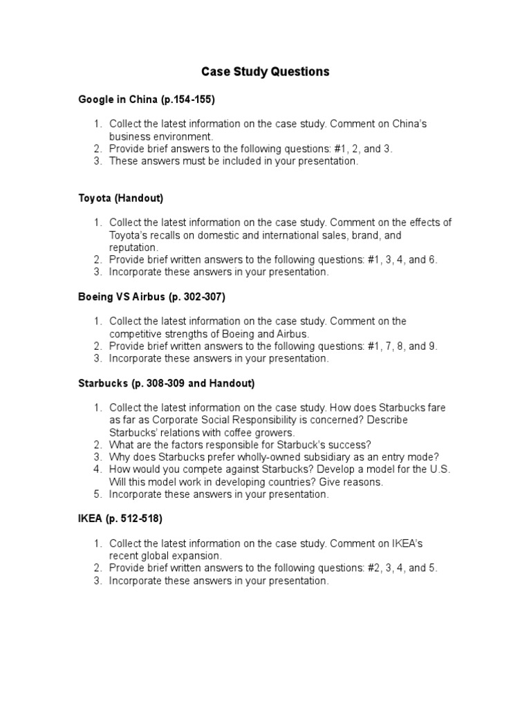 Sample case study questions and answers pdf image