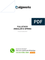 Ementa Fullstack Angular e Spring Outubro 2018 PDF