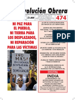 Periódico Revolución Obrera Número 474 de octubre de 2018