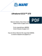 Ultrabond ECO™ 575: Material Safety Data Sheet (MSDS)