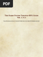 Harry Potter Tabletop RPG Guidebook Ver. 3.75.5