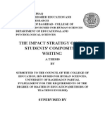 The Impact Strategy On Efl Students' Composition Writing: Supervised by