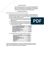 Declaración jurada de ingresos y gastos