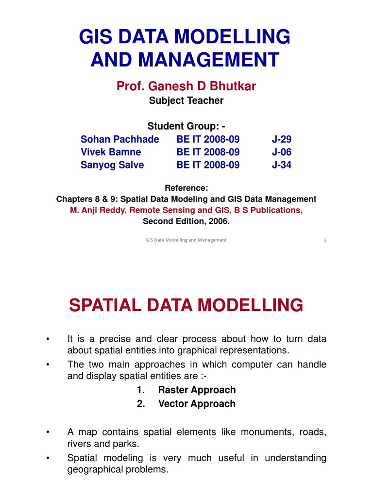GIS Data Modelling and Mangement | PDF | Relational Model | Relational