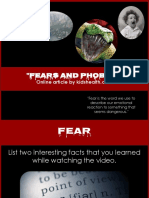 fears and phobias