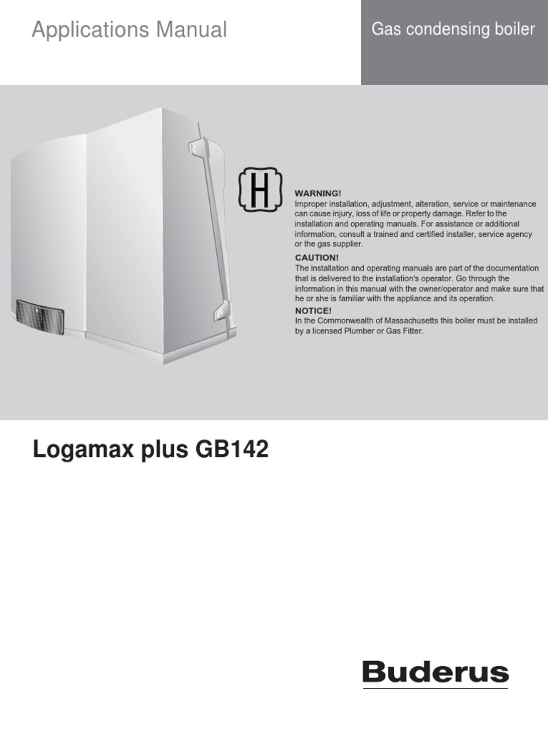 Bosch Buderus Logamax Plus GB 142 Manual | Hvac | Thermostat