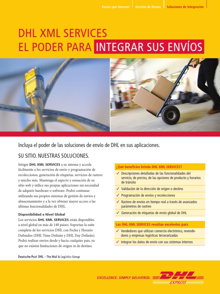 Manual XML DHL | PDF | Xml | Internet