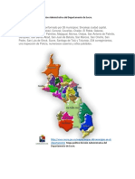 Mapa Político División Administrativa Del Departamento de Sucre