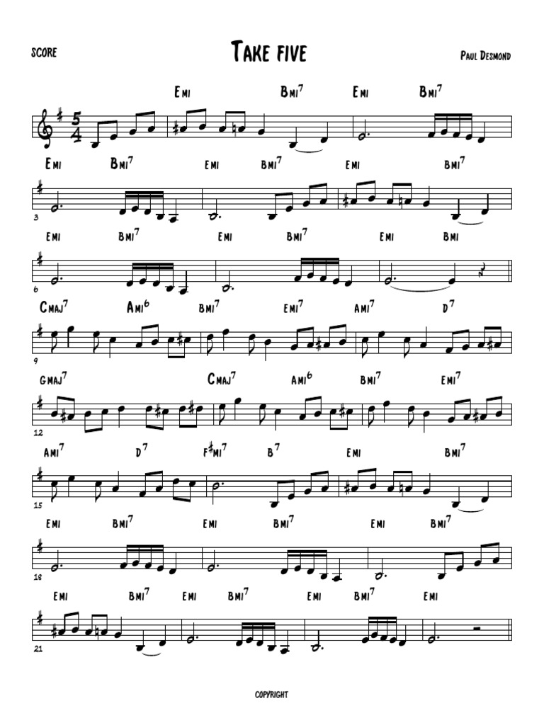 Take Five PDF | PDF