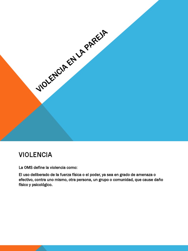 Tipos y Prevención de Violencia en Parejas | PDF | Violencia | Ciencias ...