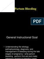 Antepartum Bleeding