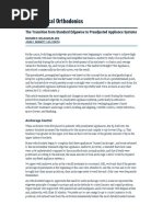 The Transition From Standard Edgewise To Preadjusted Appliance