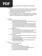 Chen Taichi Warm Up Exercises