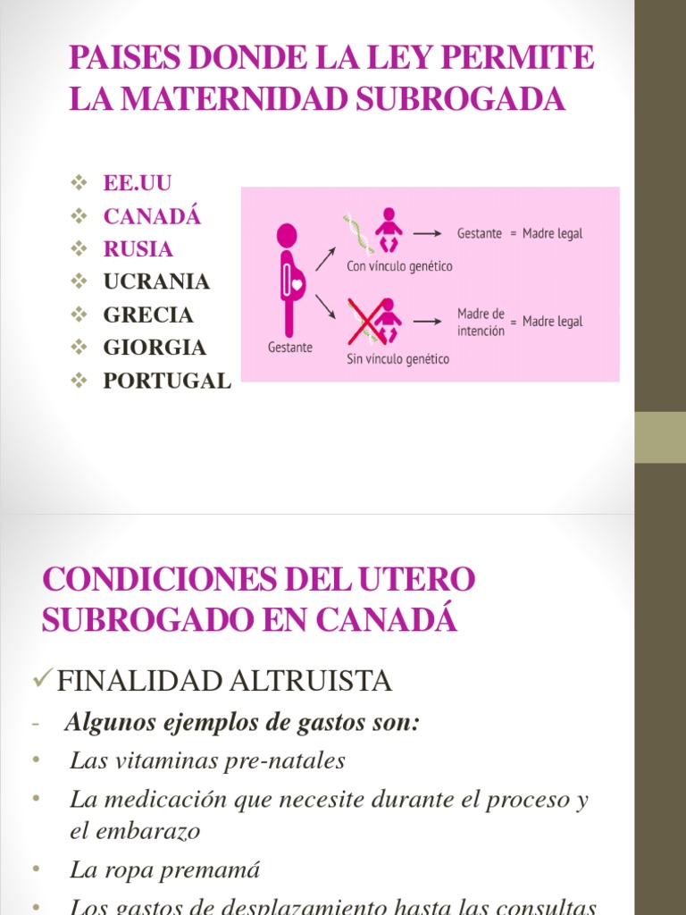 Países que Permiten la Maternidad Subrogada | PDF