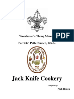 Jack Knife Cookery: Woodsman's Thong Manual Patriots' Path Council, B.S.A