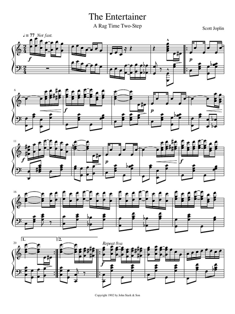 Spring Time Yiruma PDF The Entertainer (Rag) American Music