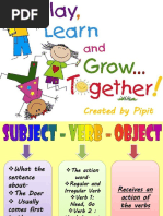 Subject Verb Object