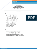 ICSE Board Class X Mathematics Board Paper 2018 Solution: (Two and A Half Hours)