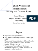 Nucleation Processes in Recrystallization: History and Current Status