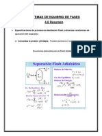 Sistemas de equilibrio de fases - Cálculo de destilación súbita