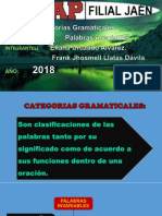 Categorias gramaticales