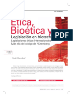 Bioetica y Legislacion en Biotecnologia