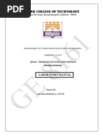 Ge8161-Pspp Lab Manual