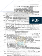 Notes of Important Questions Answers of FSC 12th Chemistry Chapter 3