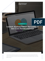 Contoh Analisis SWOT Perusahaan Dan Cara Pembuatannya _ Karinov