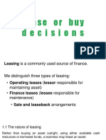 Lease or Buy Decision