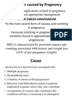Disorders Caused by Pregnancy: Hyper Emesis Gravidarum