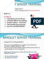 Banquet Server Basic Skill Training 