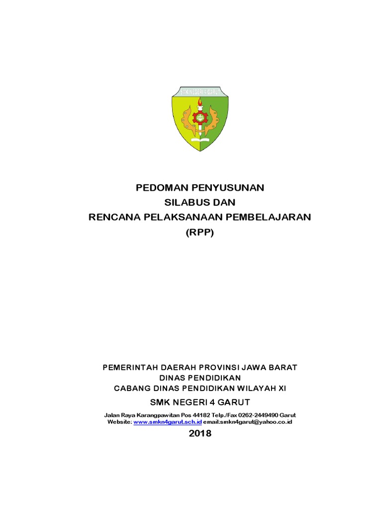 PEDOMAN PENYUSUNAN SILABUS Dan RPP PDF | PDF