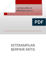 Keterampilan Berpikir Abad 21