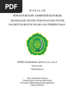 Contoh Makalah Pengantar Ilmu Administrasi Publik