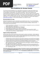 ADA Guidelines for Access Control