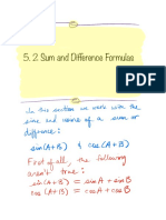 5.2 Sum and Diff Formulas Fill PDF